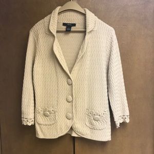 Tan Cardigan Raisey sweater